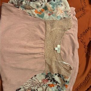 Umgee Pink and Leopard Print Dress